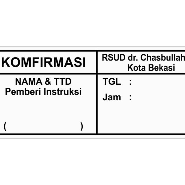 

Stempel Flash Konfirmasi 3,2x7,8 cm