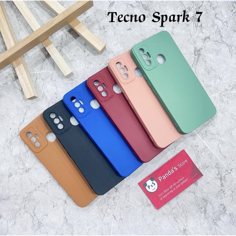 Softcase Pro Camera Tecno Spark 7 Candy Case Full Color 3D Silikon TPU