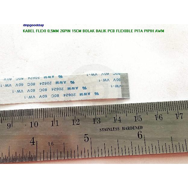 

Kabel Flexi 0,5Mm 26Pin 15Cm Bolak Balik Pcb Flexible Pita Pipih Awm Dnpgood11 Ayo Order