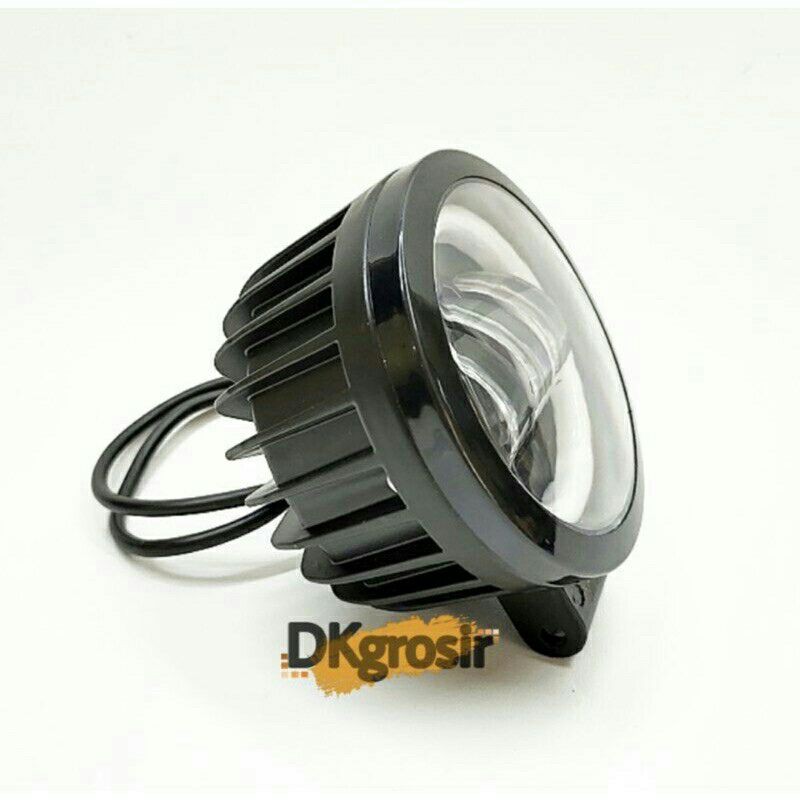 Lampu tembak bulat 3 lensa plus angel eyes