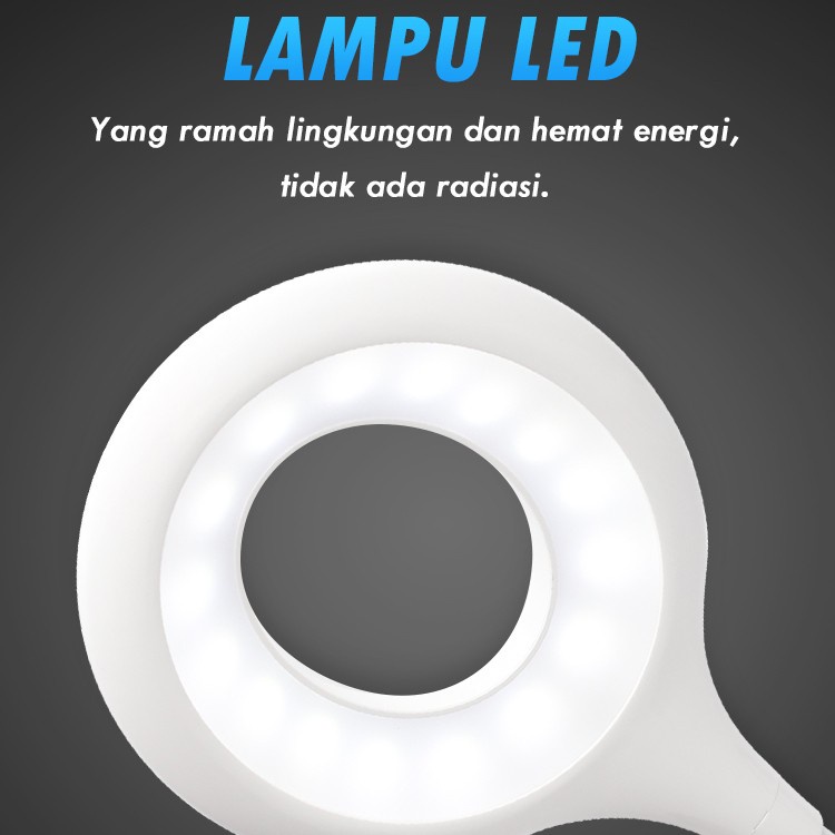 COD LAMPU MEJA BELAJAR TORCH DIMMER FLEKSIBEL AOKI AK 6038//LAMPU EMERGENCY AOKI AK-6038