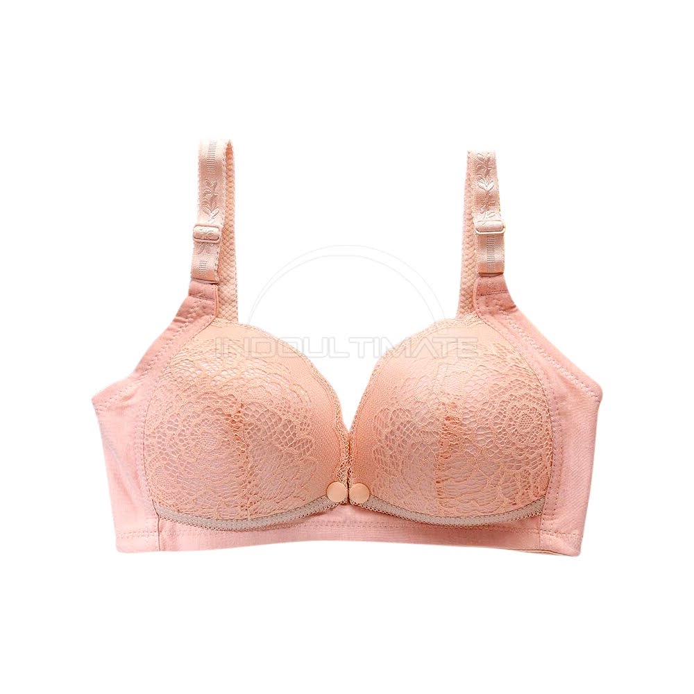 BIM-14 Bra Menyusui Tanpa Kawat Motif Renda Bra Menyusui Kancing Depan BH Menyusui Bayi Pakaian Dalam Wanita Cewek Perempuan Nursing Bra Maternity Bra