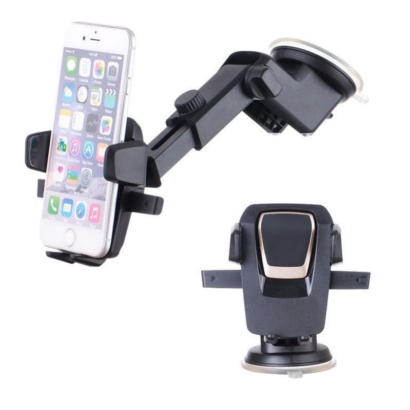 Phone Car Holder Mobil Dashboard Easy One Touch &amp; Desk Mount Universal Aksesoris Handphone HP OCEANMART OCEAN MART Murah Grosir