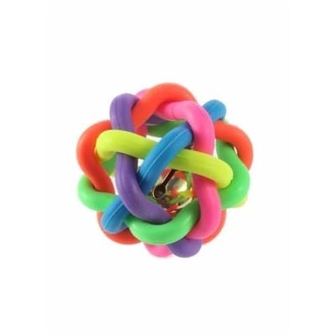 Rubber Rope Ball Kecil (S) - Bola Karet Mainan Gigitan Anjing