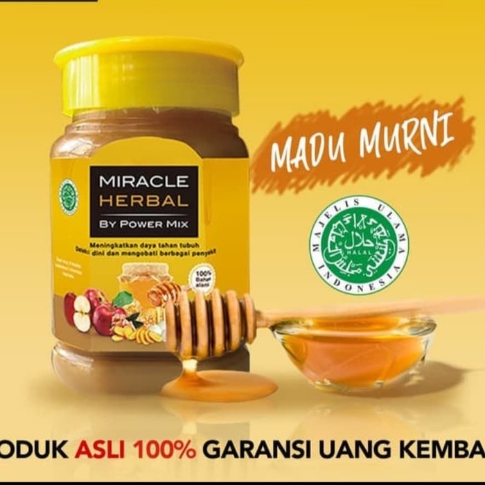 

1 BOTOL MIRACLE HERBAL 400ML BY POWERMIX MADU PUTIH