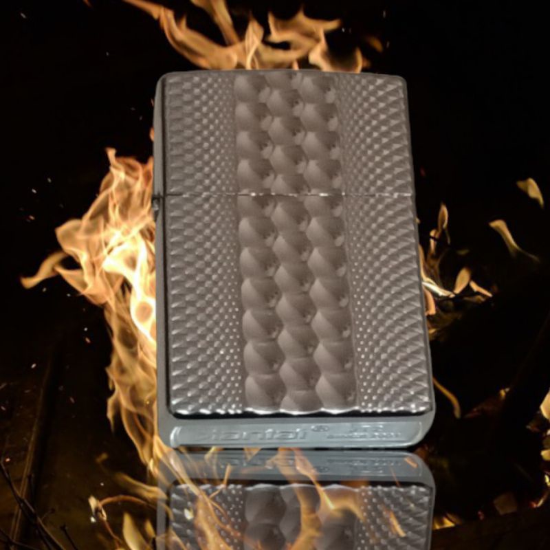 Korek api siap nyala model zippo lighter dua suara / dua denting+minyak