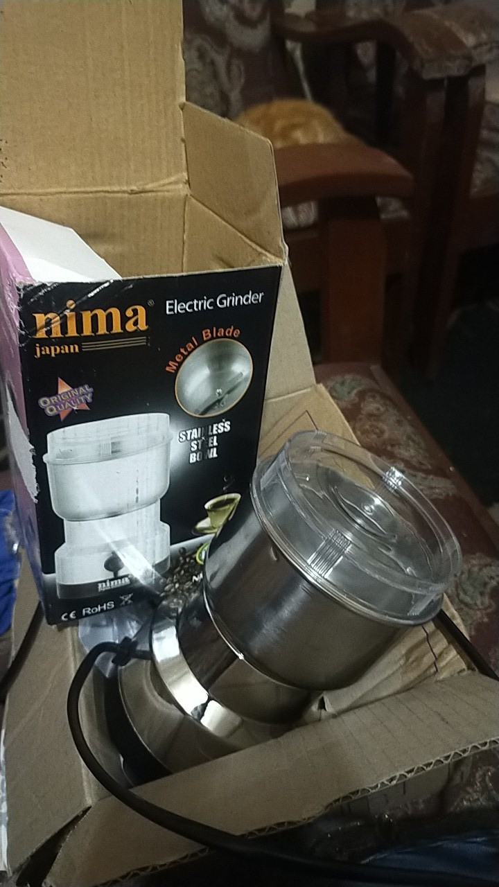 Alat Penggiling Biji Kopi Electric Coffee Grinder Penggiling Portable Gilingan Biji Kopi 150w