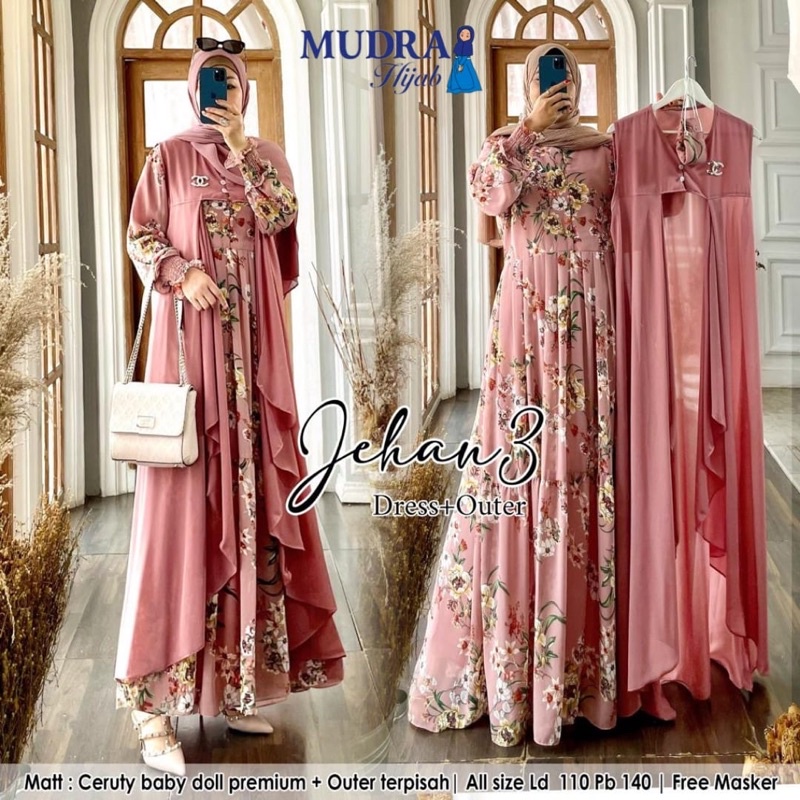 GAMIS HIJAB CERUTY>>DRESS+OUTER CERUTY ELEGANT>>GAMIS HIJAB TERBARU>>GAMIS CERUTY