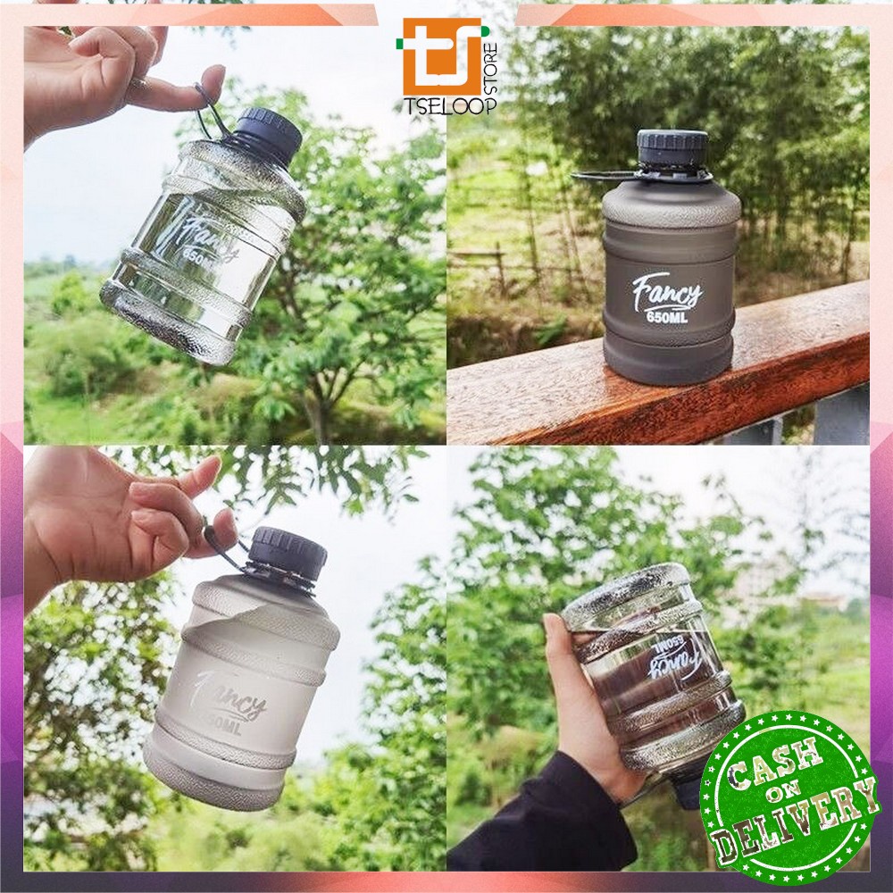OFM-C307 Botol Minum Bentuk Galon 650ml / Galon Mini Anak / Botol Air Minum Plastik Unik BPA FREE / Kids Water Bottle-7