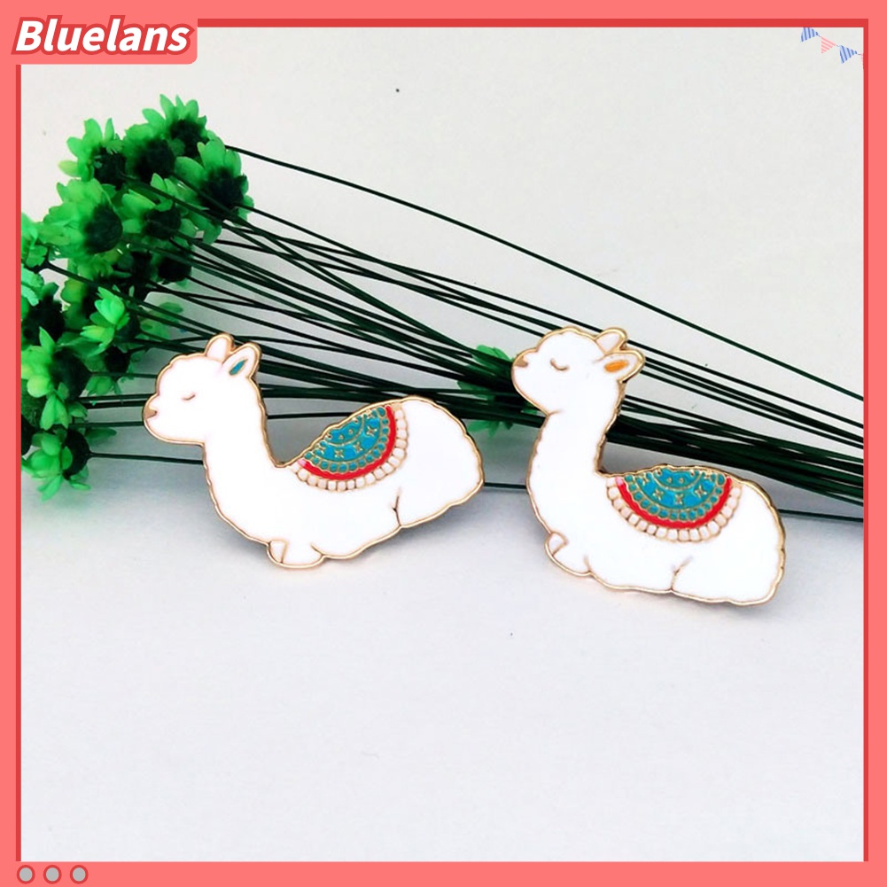 Bros Pin Enamel Bentuk Kartun Alpaca Lucu Untuk Unisex