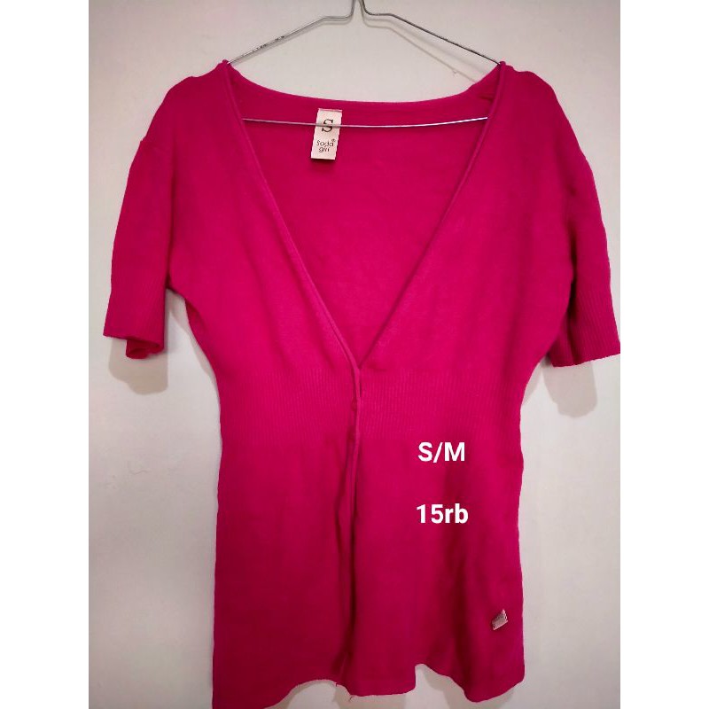 cardigan / rajut soda girl preloved