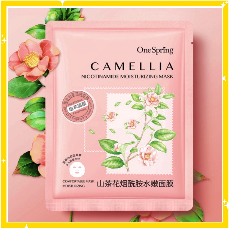 ONE SPRING Plant Extract Sheet Mask Masker Muka Moisturizing EM010