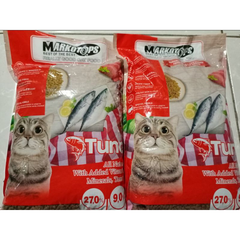 Makanan Kucing Dry food Markotops Cat Tuna 5kg Repack Markotops Tuna Repack