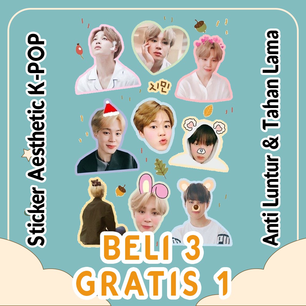 

Sticker Aesthetic Kpop Series B Ukuran 21x15 cm / Stiker Tumbler / Stiker Laptop / Koleksi Kpop
