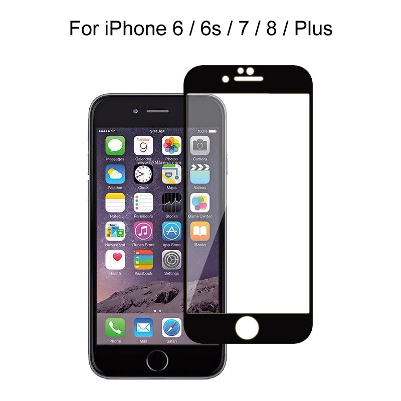 PROMO Tempered Glass Iphone 6 &amp; 6 Plus, Iphone 7 &amp; 7 Plus TG Layar FULL COVER Anti Gores Kaca