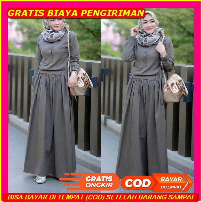 [ Model Baru ] Raihanah Set Bahan Katun Crincle Baju Wanita Terbaru 2022 Modern Setelan Casual Origi