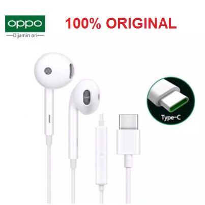 Headset Reno 4 Pro A92 Find X2 Pro Earphone Type-C  OPPO  Original100%