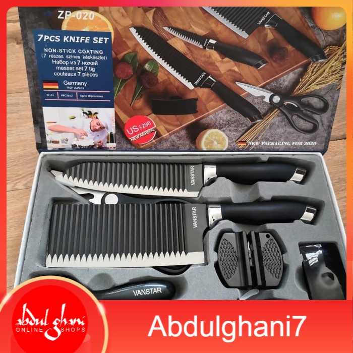 Pisau Dapur Set 7 in 1 Vanstar / Kitchen Knife