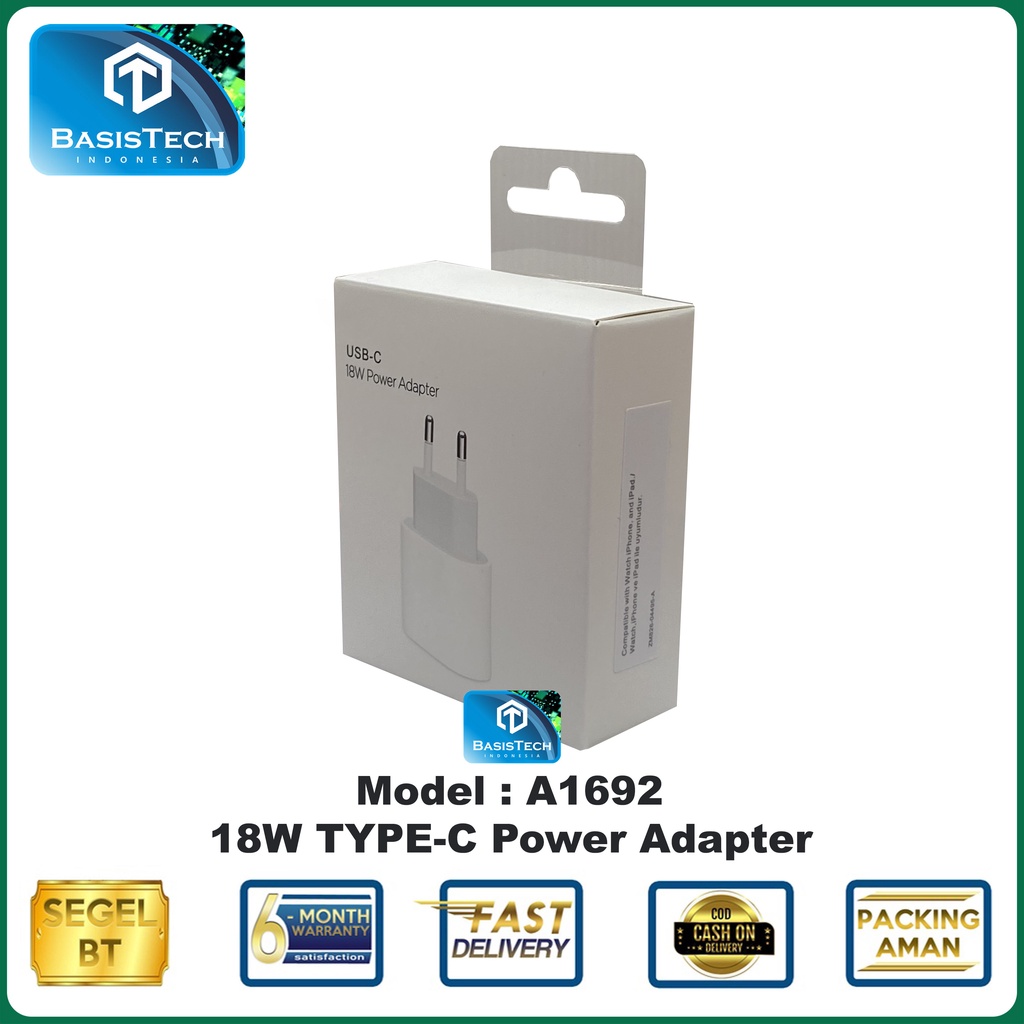 ADAPTER CHARGER IP11 11PROMAX A1692 TYPE C 18WATT POWER ORI99.9