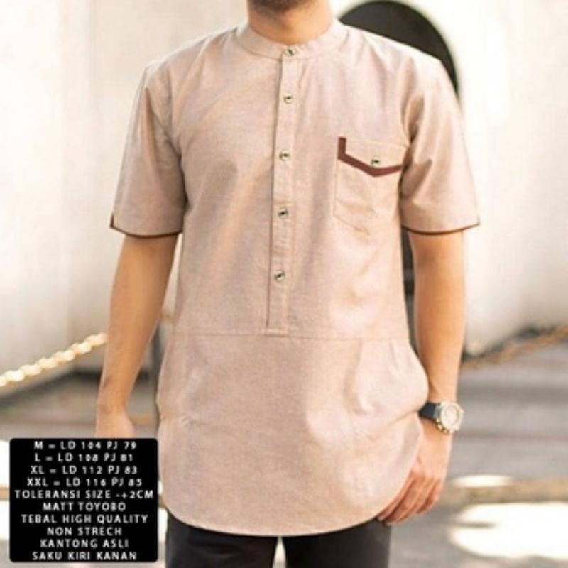 KOKO HATTA ON Pakaian Muslim Pria Baju Koko Terbaru Polos Ramadhan Idul Fitri