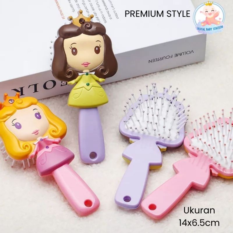 Sisir Anak dan Bayi 3D Karakter Princess Premium