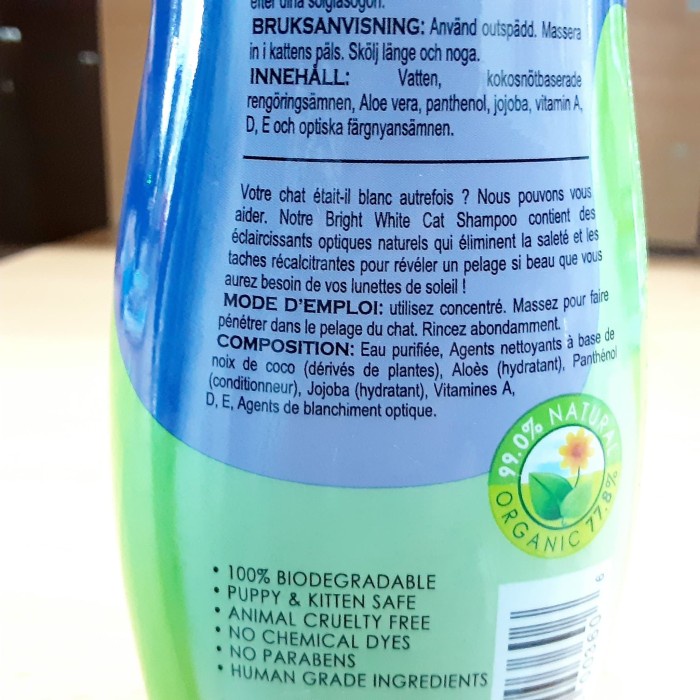 Jual Shampoo Kucing Espree Bright White Cat Shampoo Aloe Vera 355Ml