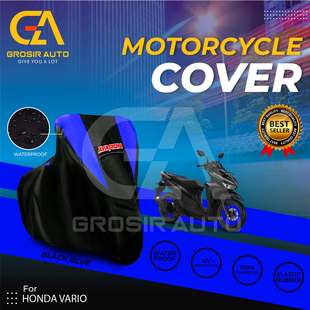 Sarung Motor AVARON VARIO Penutup Pelindung Body Cover Motor Warna Anti Air Merk Avaron