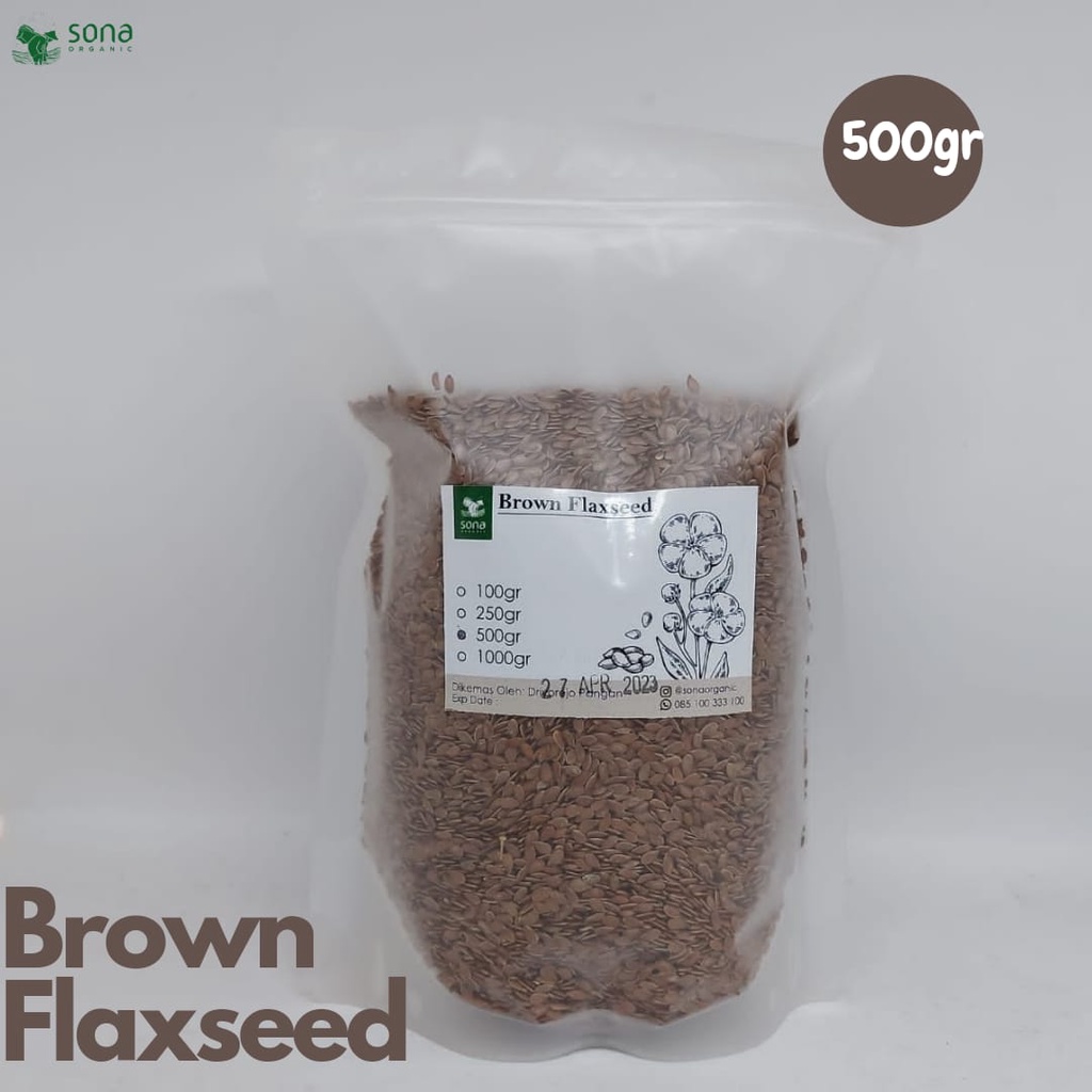 

Brown Flaxseed 500gr - Biji Rami 500gr