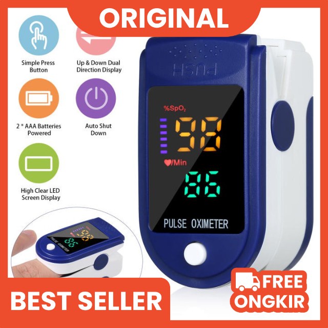 pulse OXIMETER OXYMETER OKSIMETER ALAT UKUR OKSIGEN DARAH DAN DETAK JANTUNG SpO2