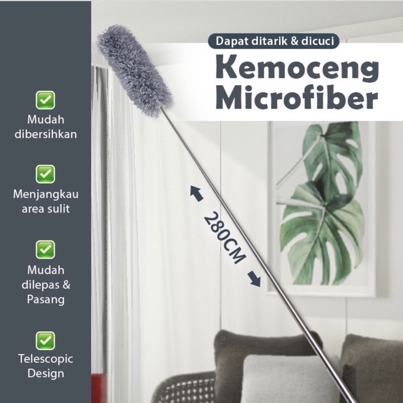 kemoceng microfiber / kemoceng panjang / kemoceng 2,8 meter