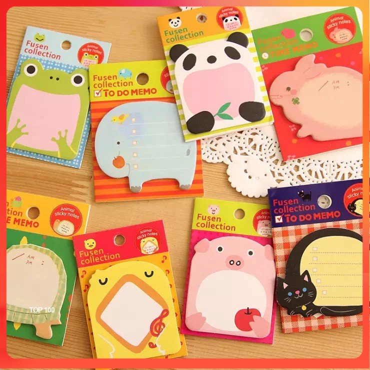 

[MDP] STICKY NOTES ANEKA BINATANG LUCU CUTE ANIMAL / MEMO TO DO LIST NOTE / MEMO IT , STICK IT