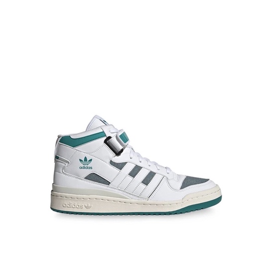JUAL SEPATU CASUAL ADIDAS FORUM MID FOOTWEAR WHITE /GREEN