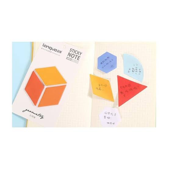 

COLORFUL GEOMETRIC SHAPES STICKY NOTES
