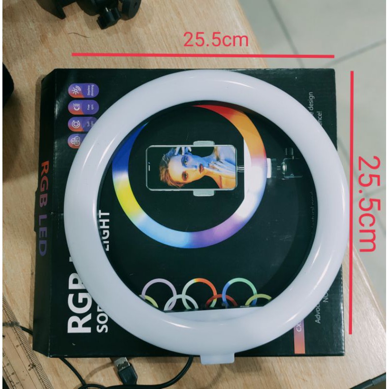 Lampu selfie Ringlight rainbow RGB