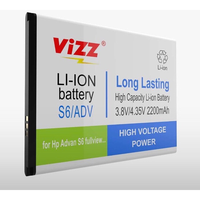 Vizz Double Power Battery Batre Baterai Vizz Advan S6 Full View Fullview - I55D