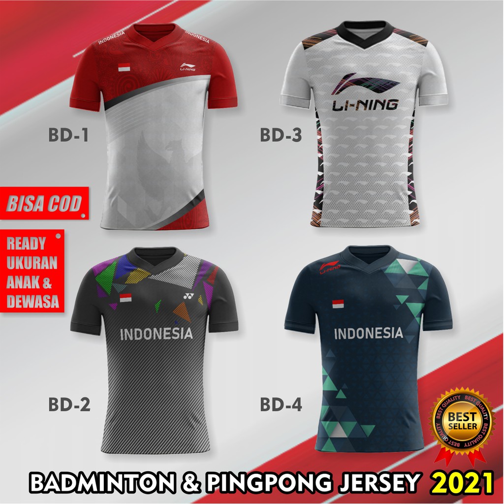Jersey Olahraga Badminton & Pingpong