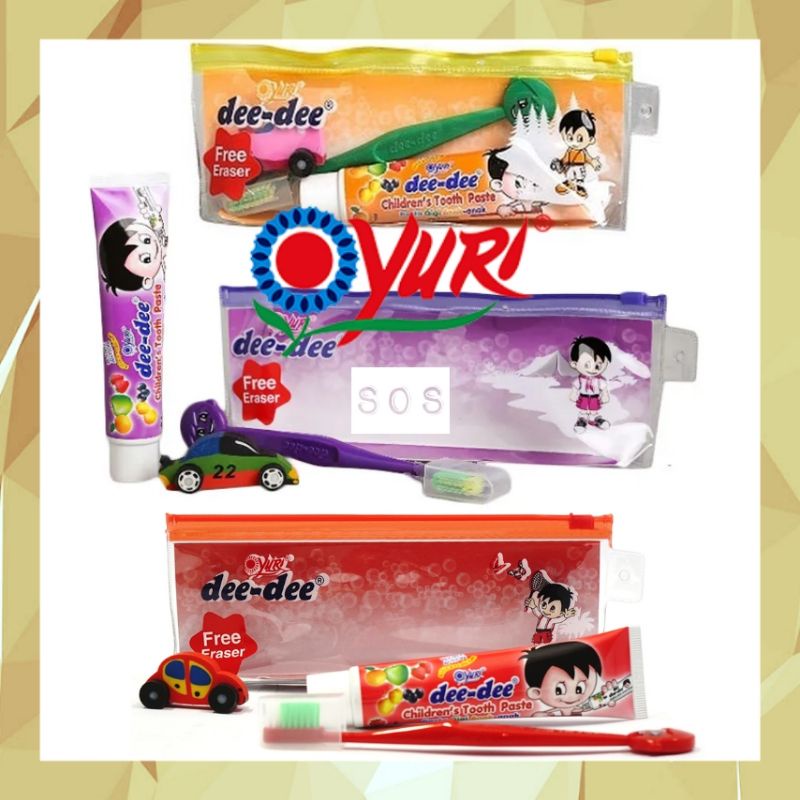 《OS3》  Yuri Dee Dee Gift Pack odol pasta dan sikat gigi anak paket - deedee dee-dee