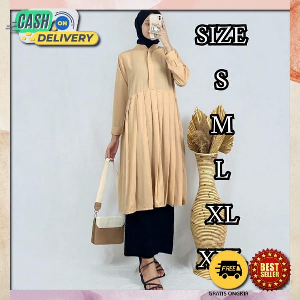 Atasan Cewek Baru Murah Thunic Fashion Muslim Baju Tunic Perempuan Kondangan Tunik Rmja Wanits Kekin
