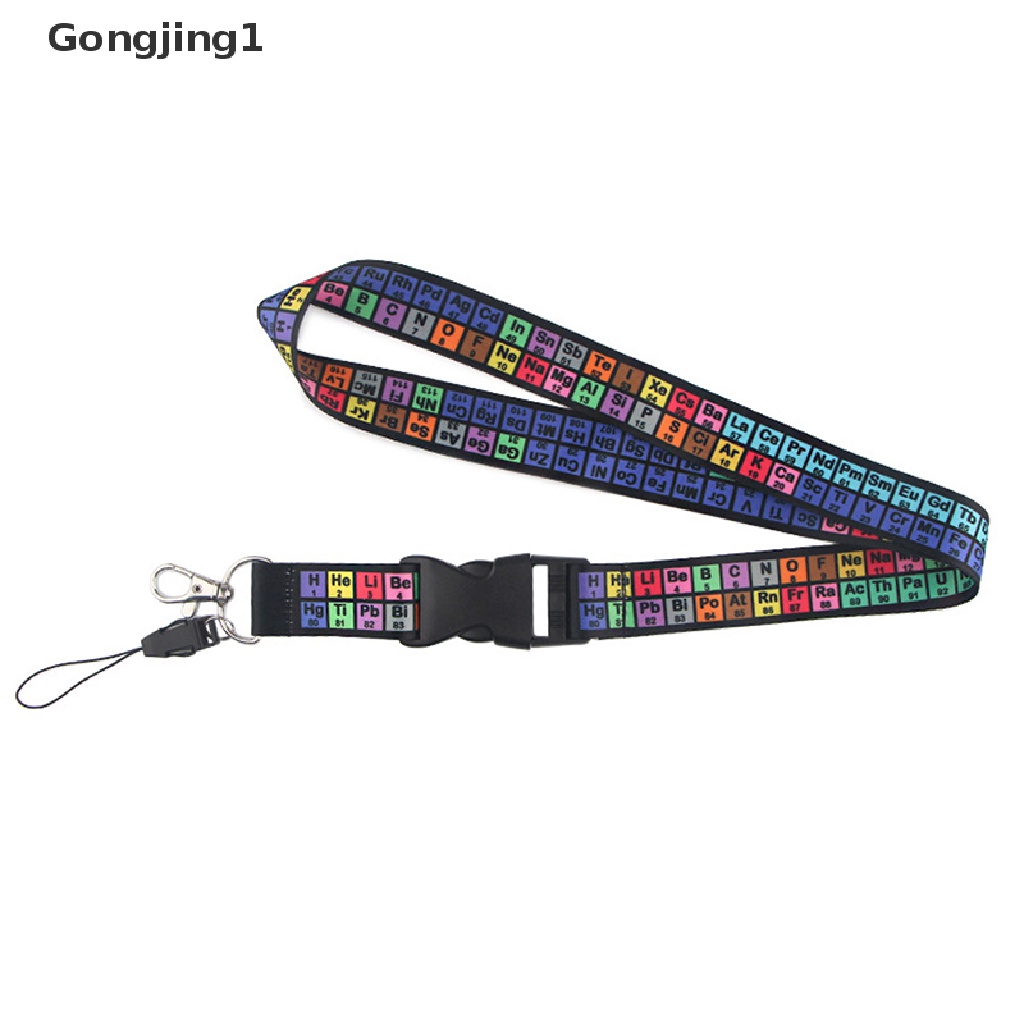 Gongjing1 Tali Lanyard Gantungan Kunci / Handphone / Tabel Periodik Kimia