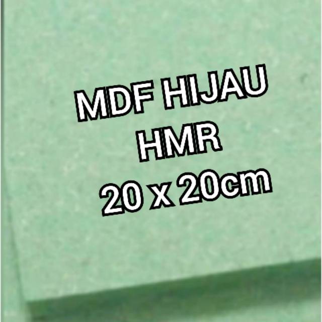 MDF HIJAU HMR 9mm 20x20cm