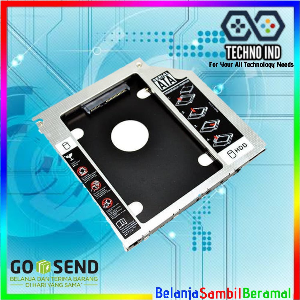 Order Langsung Illusion SATA Second HDD Eksternal Caddy Slim 9.5 mm For Laptop Notebook e disigrosir