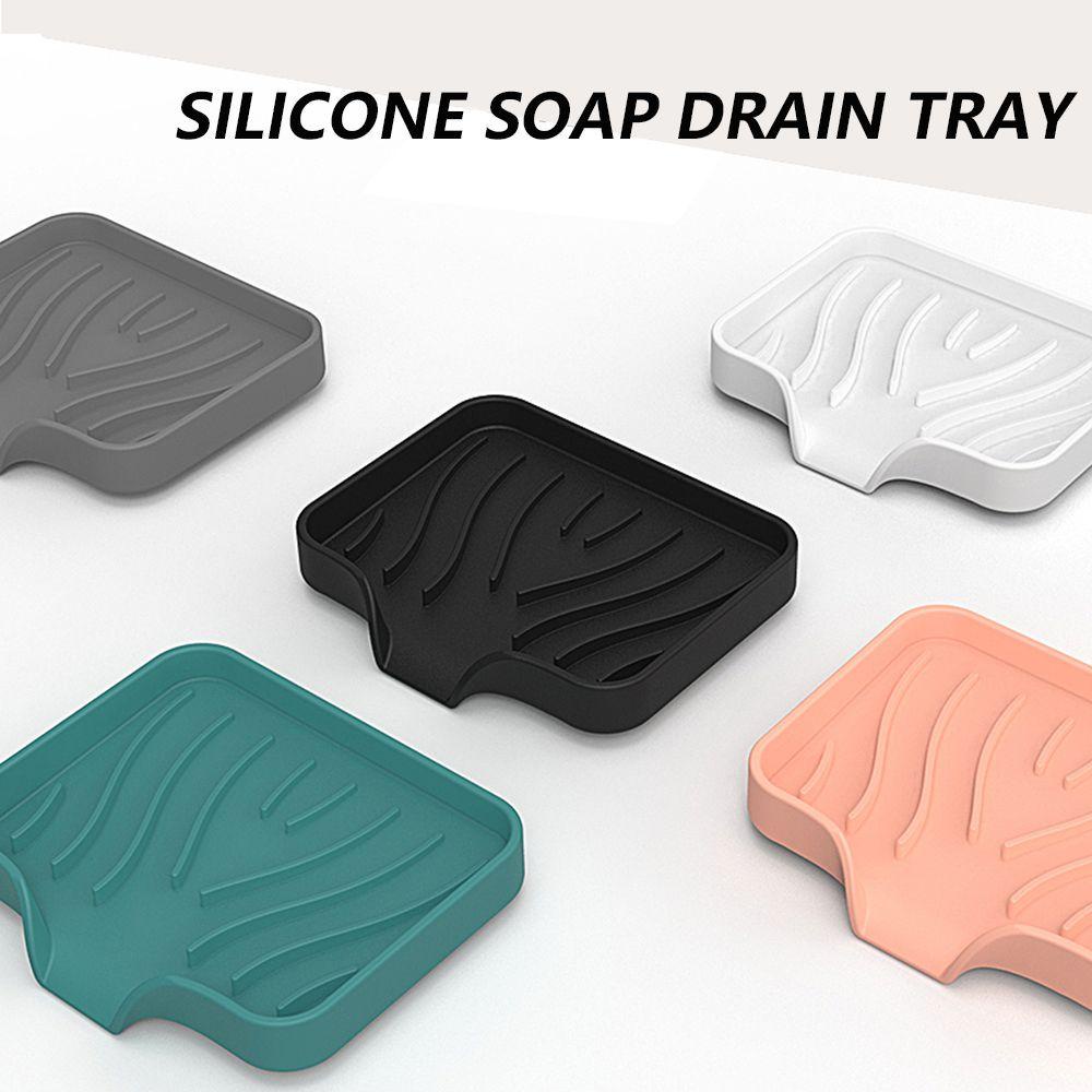 Preva Sabun Cuci Piring Silikon Meja Scrubber Dengan Built-in Drain Lip Sink Tray