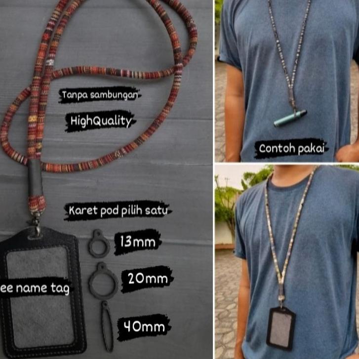 

5.5 sale/SHOPEE MALL/【SHOPEE MALL】/Original/(TERBARU) Lanyard Etnik Tali Kalung Gantungan Tenun Etnik Lanyard pods paracord tactical, Gantungan Id Card, kalung Name tag, Lanyard pod ❖IMPORT❖