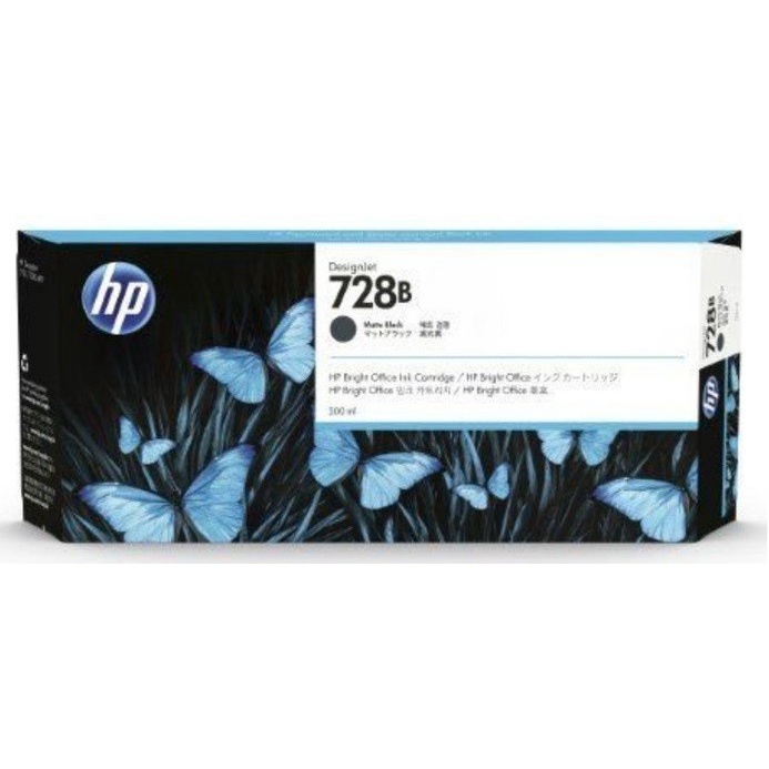 Tinta Plotter HP 728B Matte Black (300ml) For HP DesignJet T730 / T830