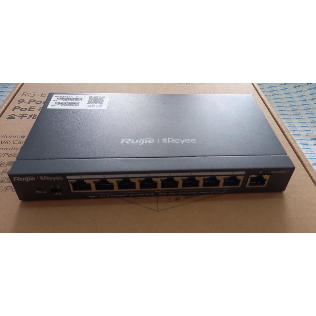 Ruijie RG-ES209GC-P 9-Port Gigabit Cloud Managed PoE+ Switch