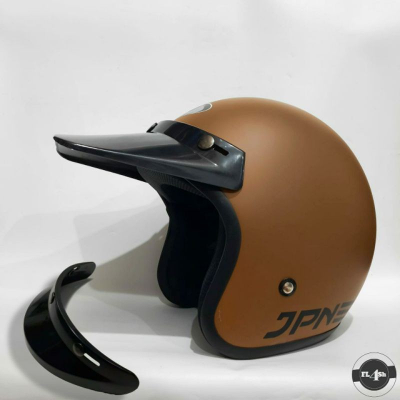 HELM JPN Pet Panjang | Pendek Coklat doff