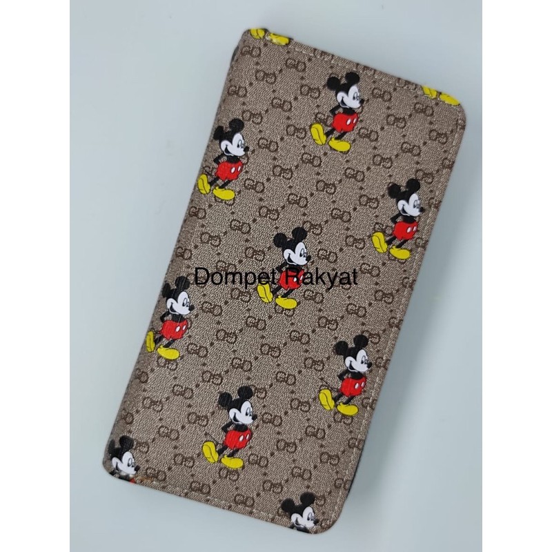 Dompet Mickey Mouse , Dompet Panjang , Artis Korea , Dompet Gucci Mickey Mouse, Dompet Wanita Import