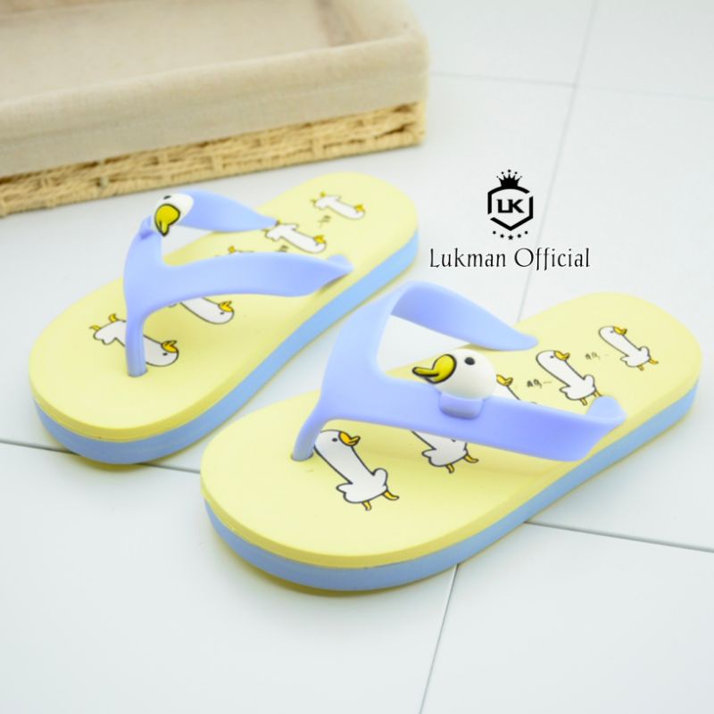 Sandal Jepit Anak Motif ANGSA Untuk Usia 1 Sampe 3,5 Tahun