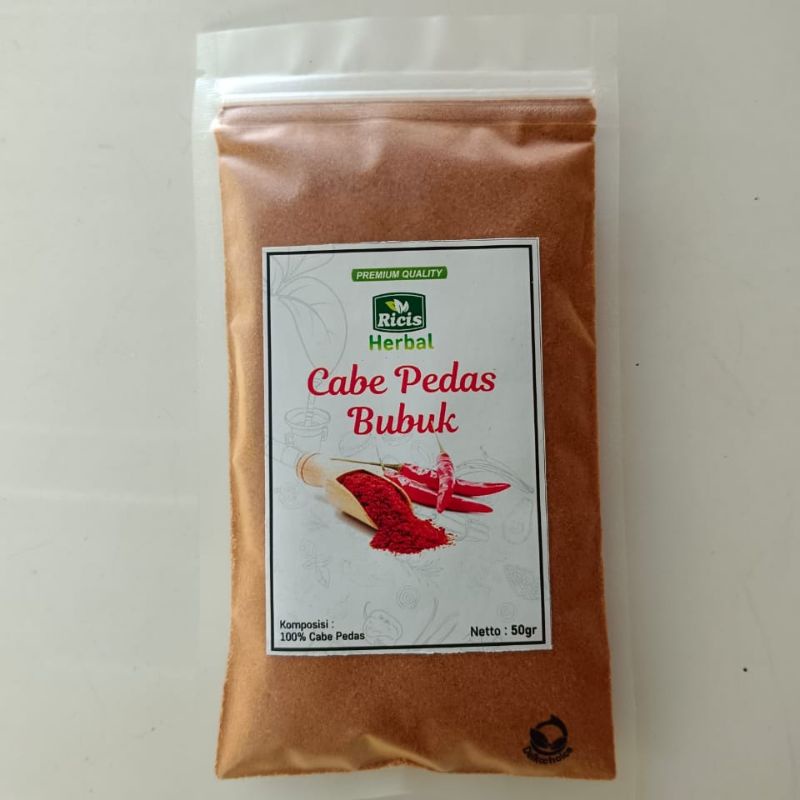 CABE BUBUK SUPER PEDAS Cabe pedas bubuk super pedas 50 gram