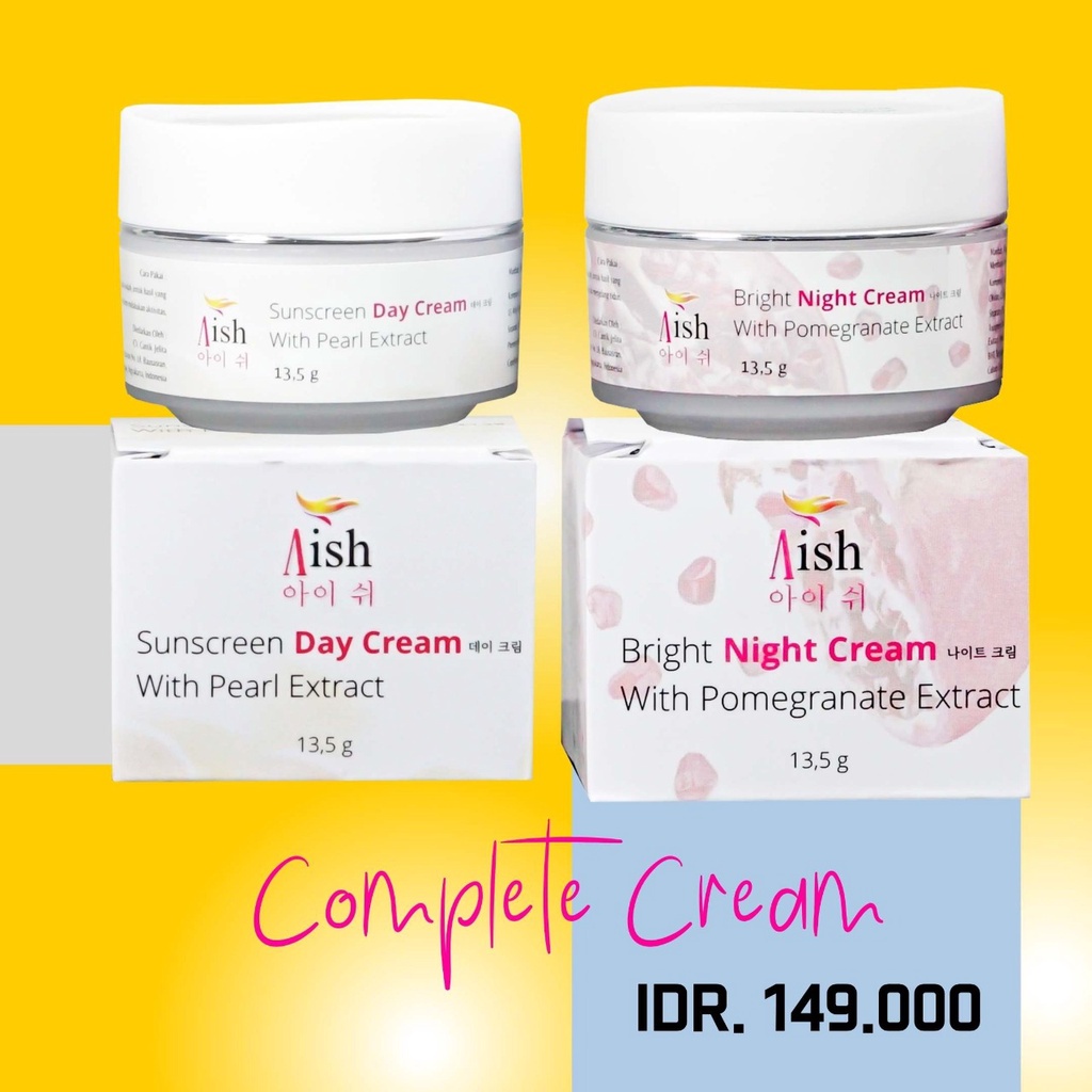 BISA  COD - AISH SKINCARE KOREA ORIGINAL 100% BPOM - SERUM ACNE | BRIGHTENING | DARK SPOT | CREAM DAY NIGHT | FACIAL | TONER